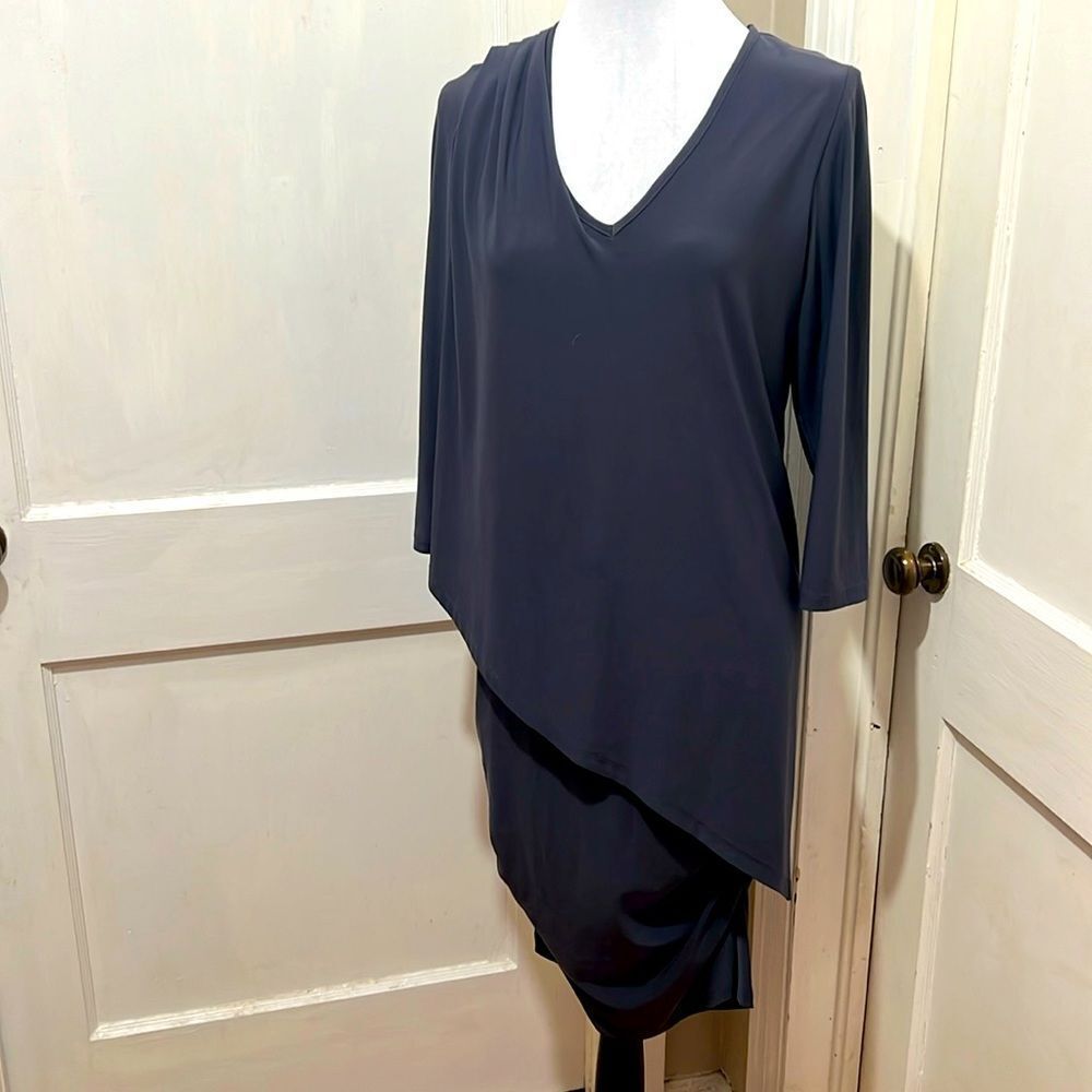 Last Tango Ruched Overlay Dress Grey Women’s Large ~ Bundle 3 - Free Shipping!